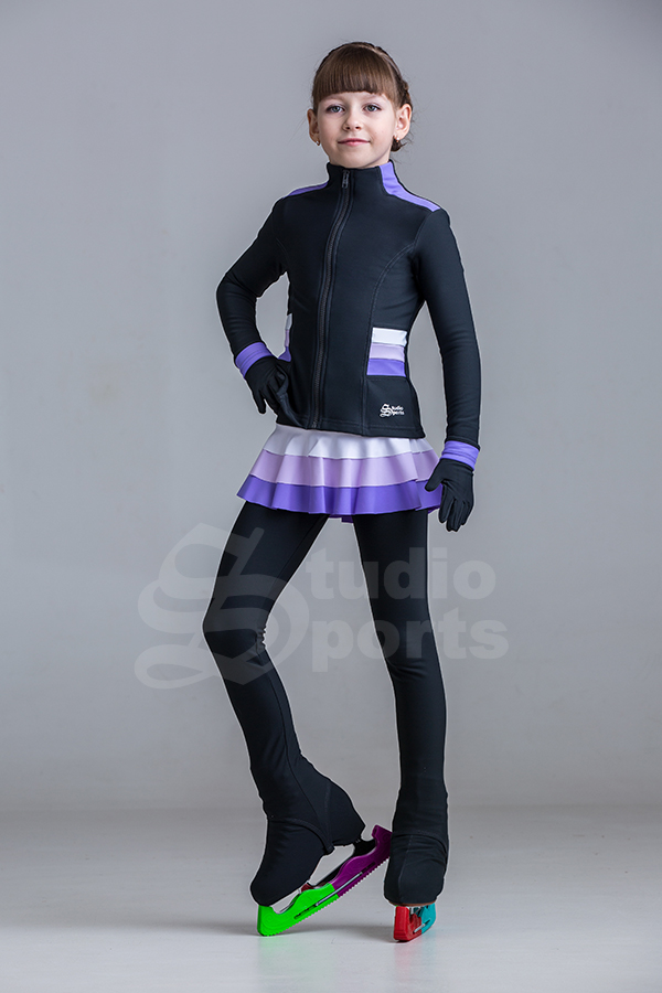 Термо комплект "Гармония" (куртка+юбка+лосины) фиолетовый