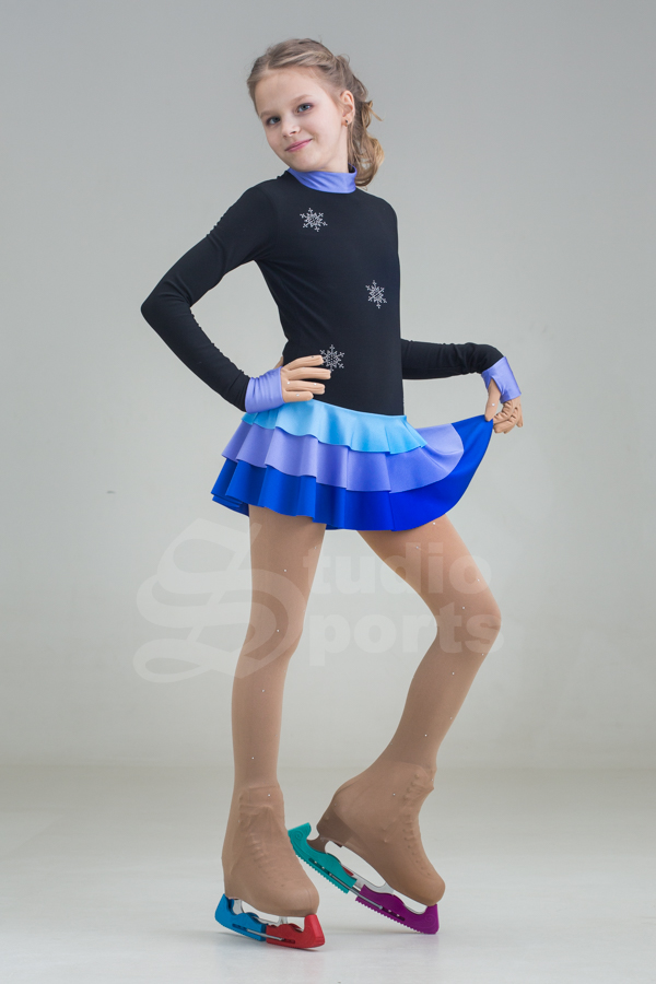 Термо платье POLARTEC "Изабелла" сине-сиреневое