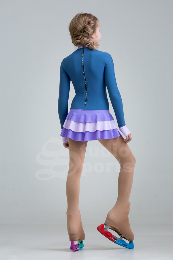 Термо платье "Изабелла" сиренево-синий