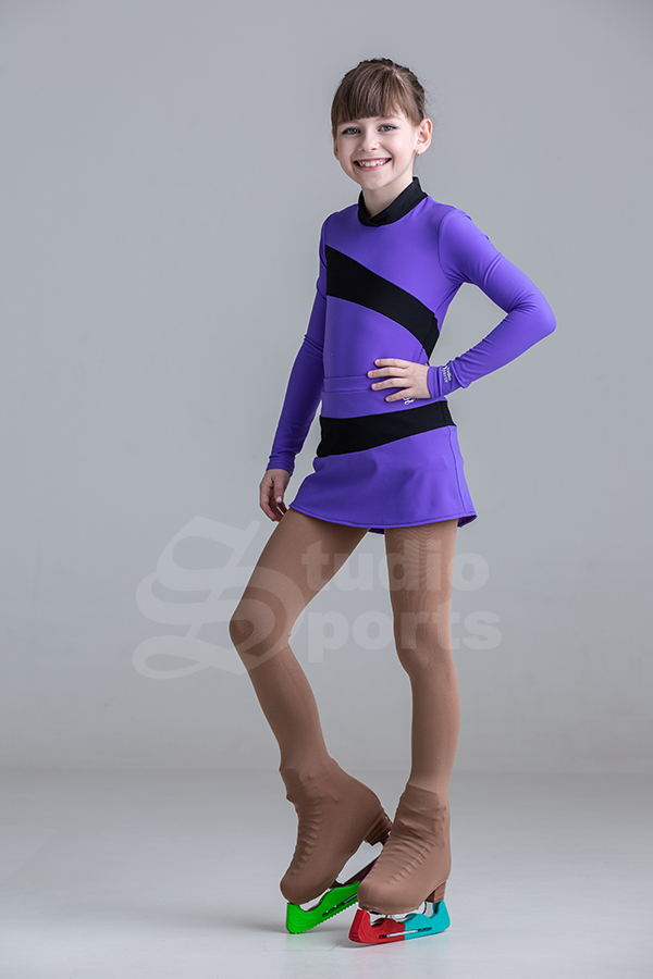 Термо юбка "Амазонка" черно-фиолетовый
